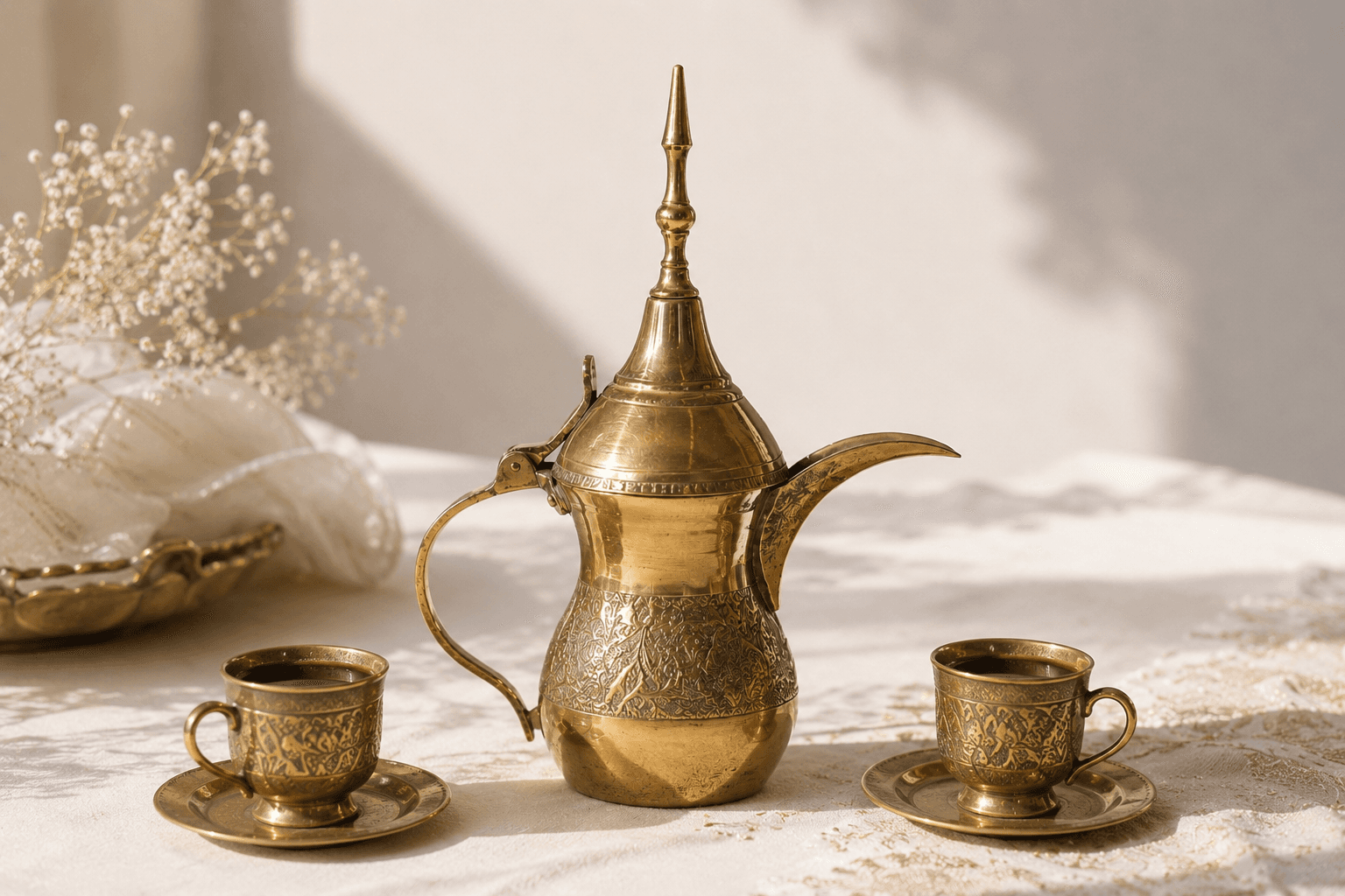 فرهنگ اصیل نوشیدن قهوه با دله عربی؛ شکوه و جلال در پذیرایی مجلل