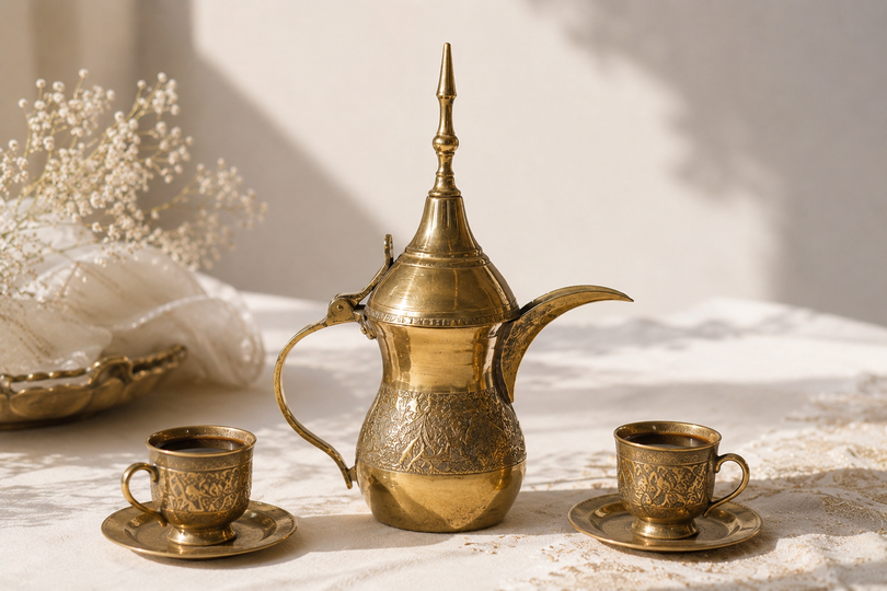 فرهنگ اصیل نوشیدن قهوه با دله عربی؛ شکوه و جلال در پذیرایی مجلل