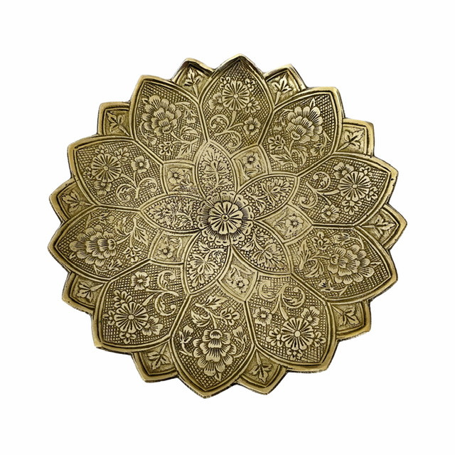 پیش دست برنجی طرح گل