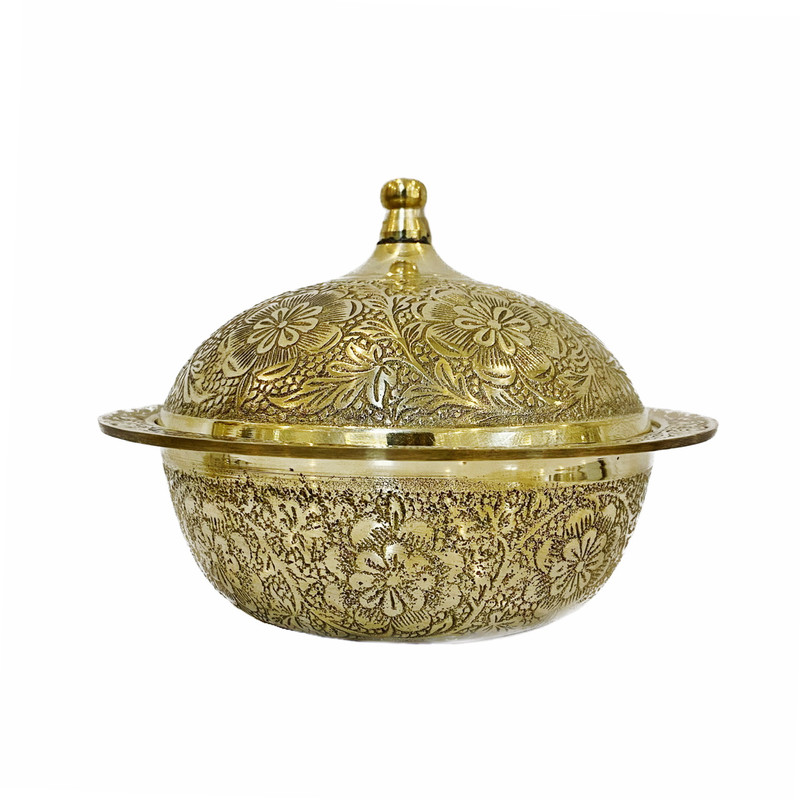 شکلات‌خوری برنجی گنبدی – برای سرو شکلات و شیرینی‌ها