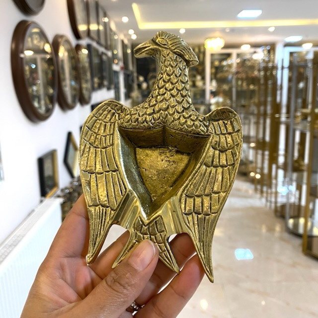 جاسیگاری برنجی مدل عقاب