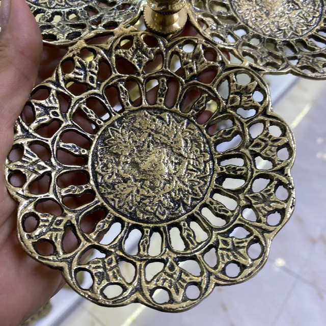 ست سه تایی اردوخوری توری برنجی طلایی بازرگانی نداف مشهد