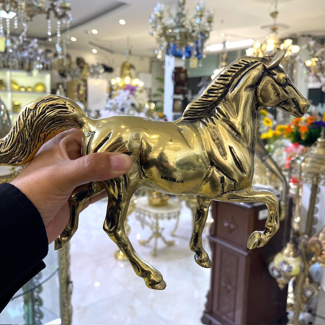 دکوری اسب برنجی درجه یک لوکس و آنتیک بازرگانی نداف مشهد