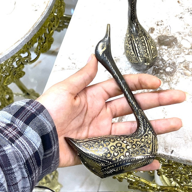 مجسمه قوی جفتی برنجی پاکستانی لوکس و درخشان بازرگانی نداف مشهد