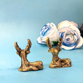 دکوری آهو بچه جفتی برنجی