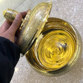 شکلات خوری یوفو 10اینچ برنجی