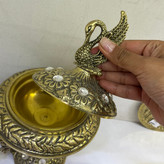 شکلات خوری دسته توری لوکس طلایی طرح درنا بازرگانی نداف مشهد