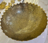 میوه خوری برنجی هندی با طرح اصیل گل پردیس - بازرگانی نداف مشهد