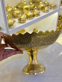 میوه خوری برنجی هندی با طرح اصیل گل پردیس - بازرگانی نداف مشهد
