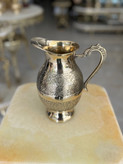 پارچ طرح طاووس طرح جدید برنجی هندی ظرف پذیرایی لوکس برند بازرگانی نداف مشهد