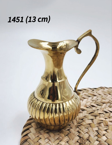 پارچ راه راه برنجی هندی کاربردی کد1451