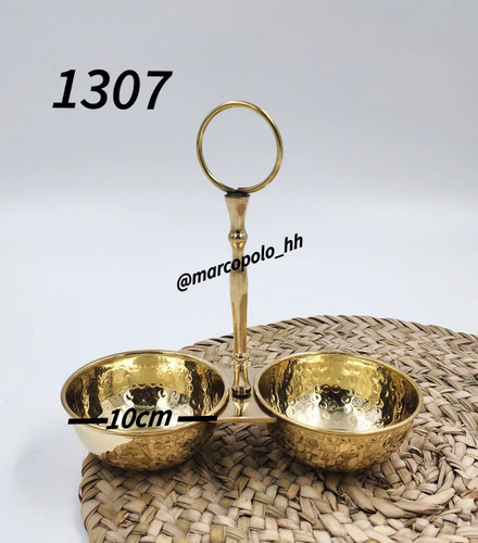 اردوخوری دوتایی برنجی هندی کد1307