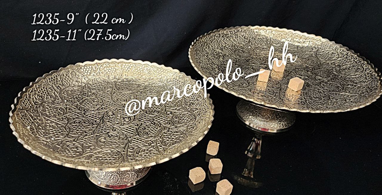 شیرینی خوری تاک در دو سایز مختلف برنجی هندی کد1235