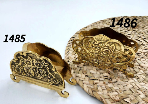 جادستمال رومیزی طرح گل برنجی هندی کد1485