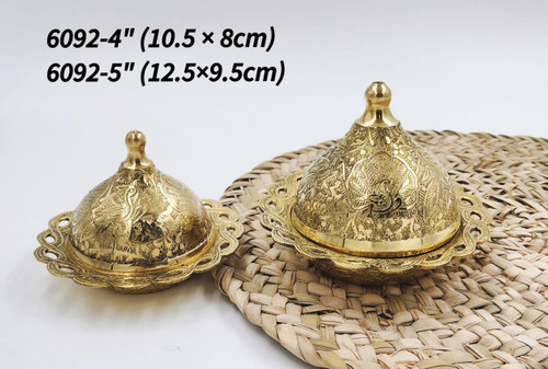 عسل خوری طرح طاووس برنجی هندی در دو سایز مختلف کد6092