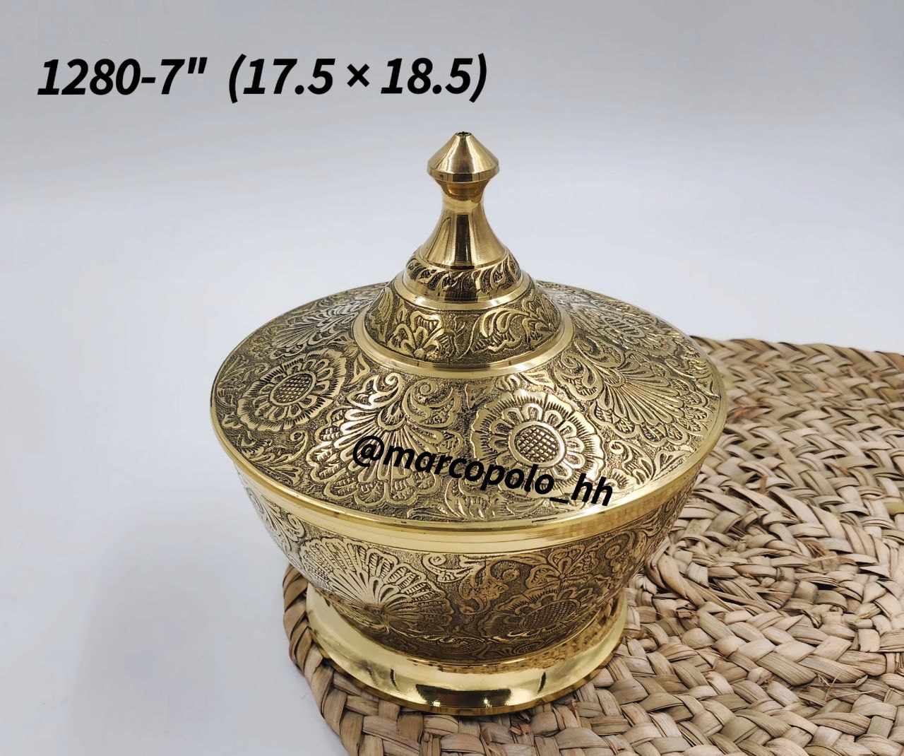 قندان طرح گل برنجی هندی قابل استفاده و کاربردی کد1280