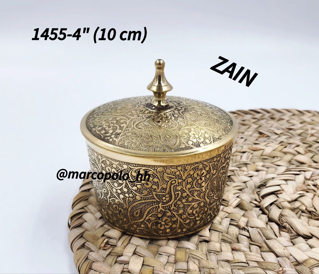 قندان زین برنجی هندی قابل استفاده وکاربردی کد 1455