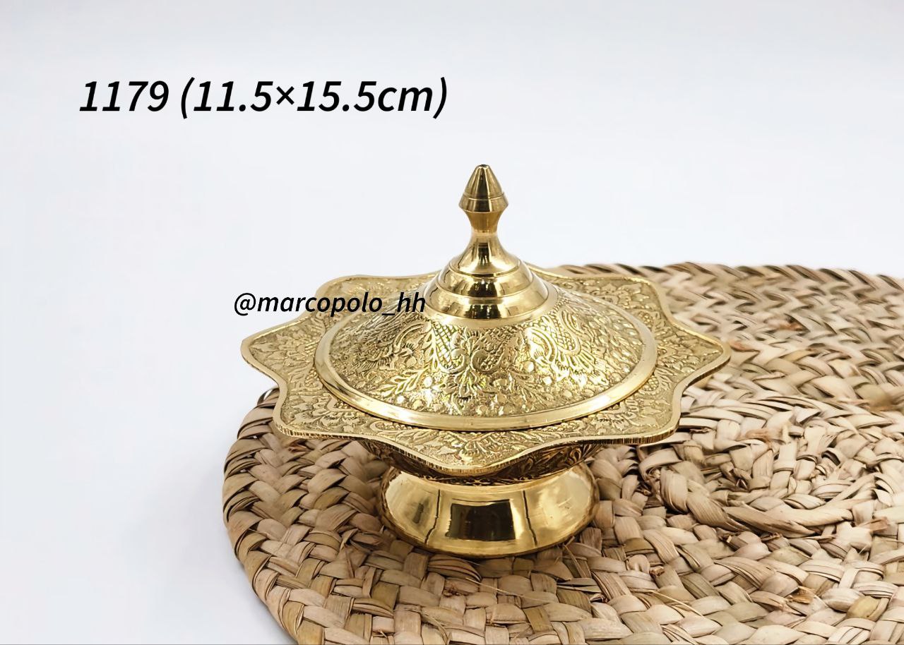 قندان استار برنجی هندی قابل استفاده و کاربردی کد1179