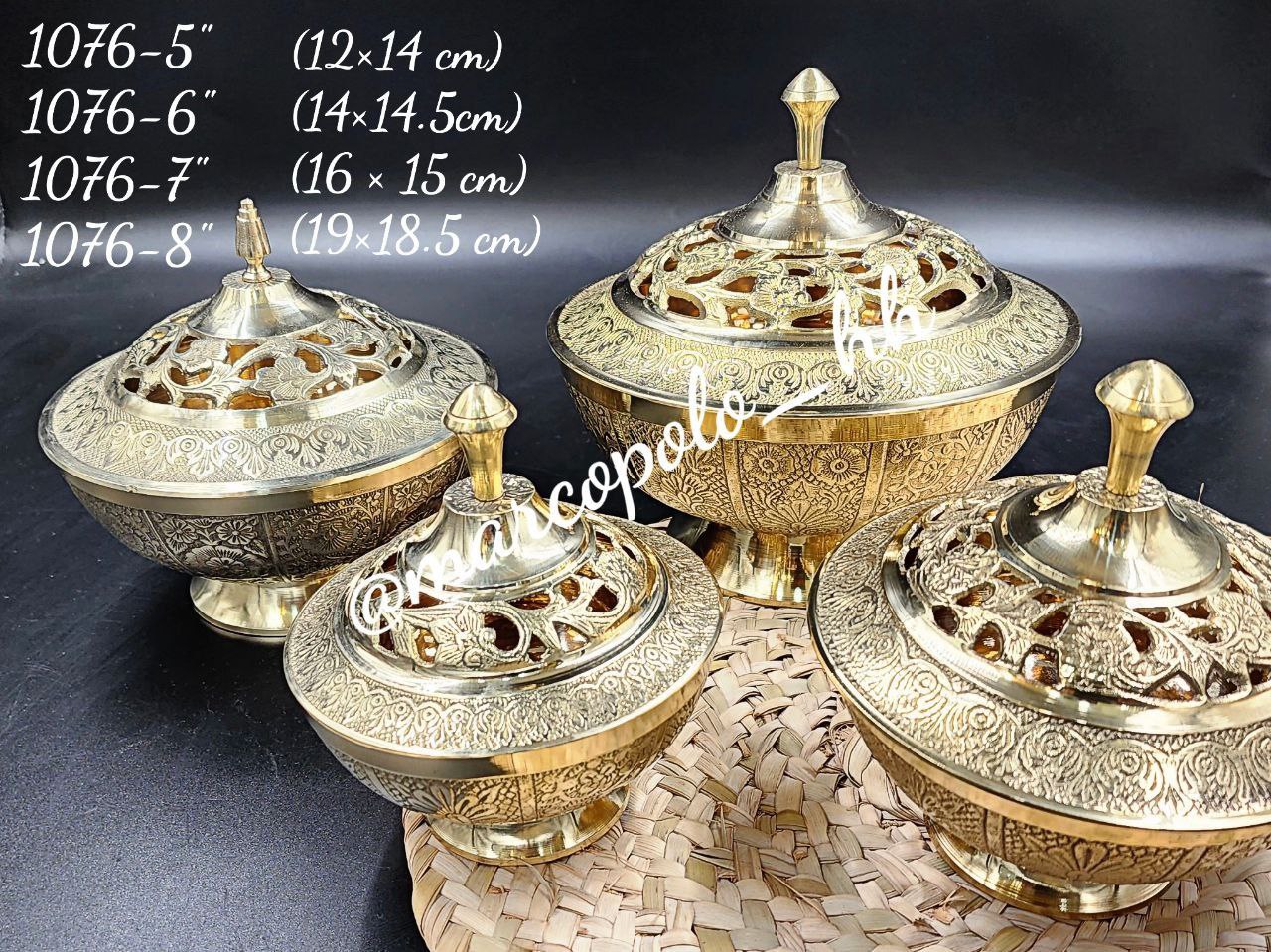 شکلات خوری درب دار نیم مشبک در سه سایز مختلف کد1076