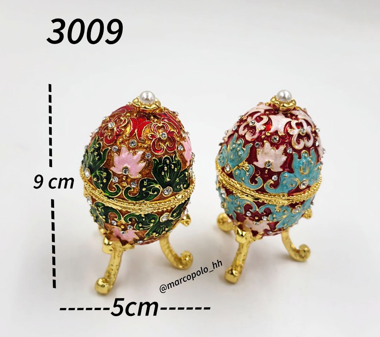جاجواهری و جاحلقه ای طرح تخم مرغ کد3009
