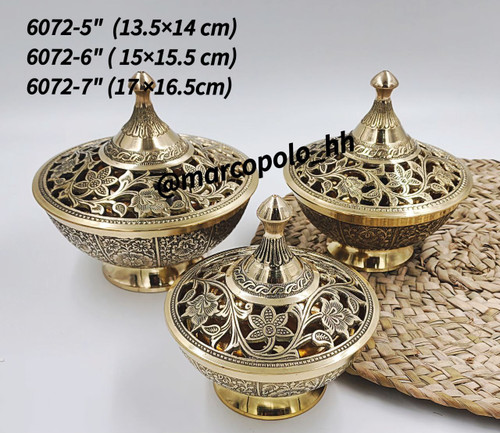 شکلات خوری برنجی آنجل در سه سایز مختلف کد 6072