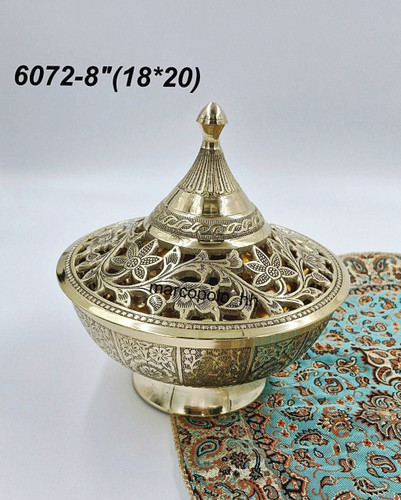 شکلات خوری آنجل برنجی سایز 8 اینچ کد 6072