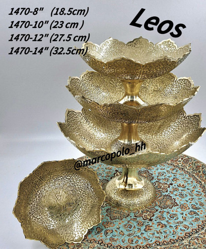 سرویس پذیرایی طرح لئوس شکلات خوری /اجیل خوری / میوه خوری 2 سایز کد1470