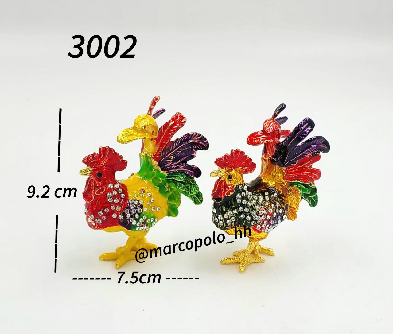 جا حلقه ای فانتزی طرح خروس سایز بزرگ( رنگ قرمز و زرد موجود است) کد 3002