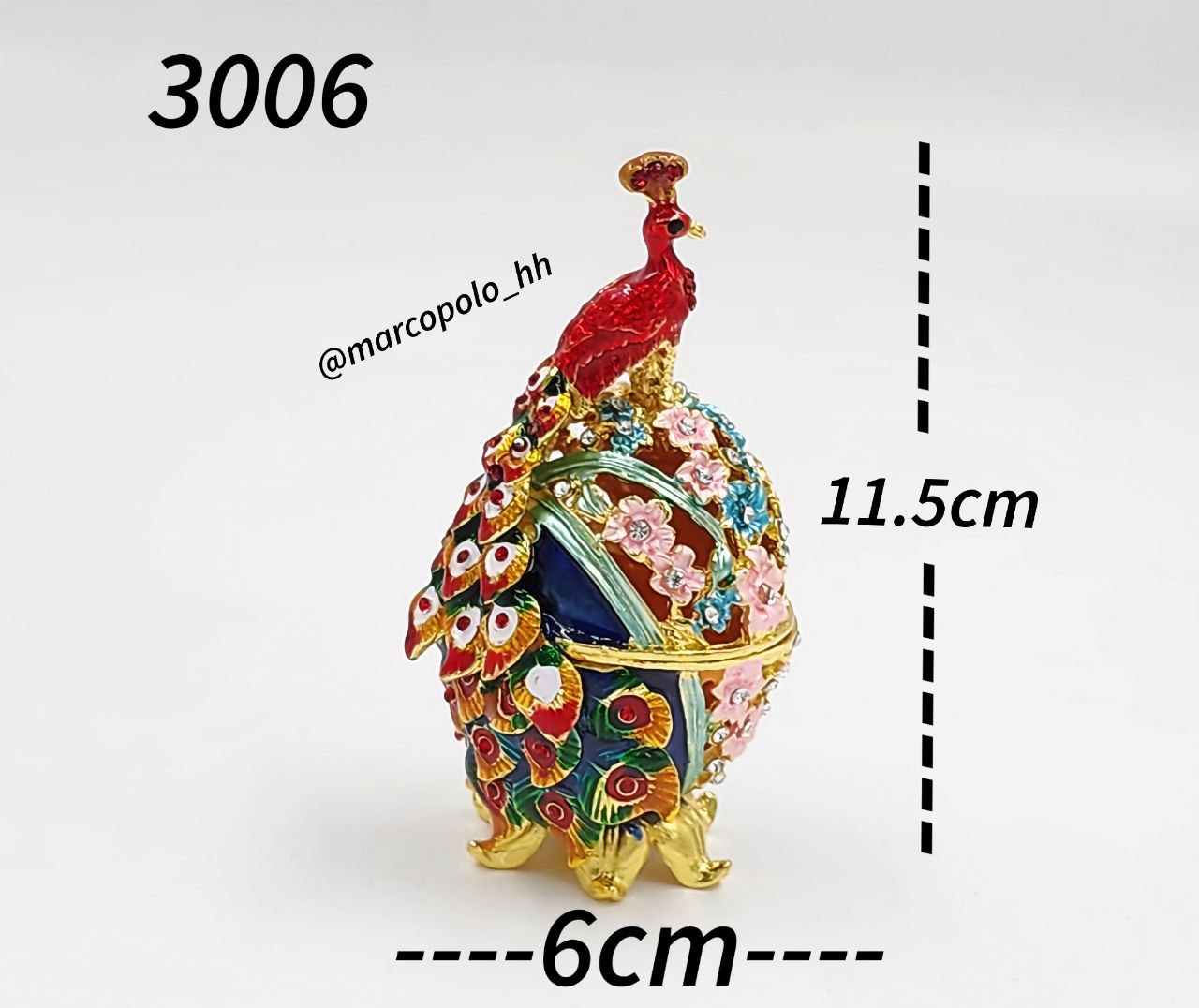 جاحلقه ای فانتزی مدل طاووس کد3006