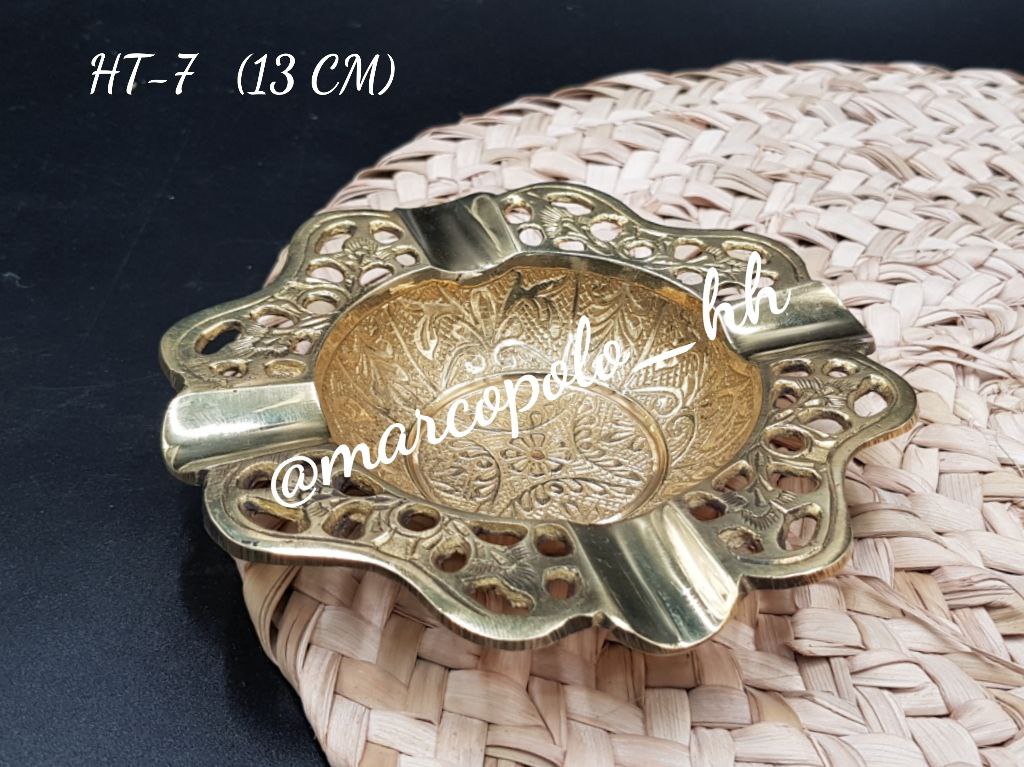 زیرسیگاری دست‌ساز هندی با نقش گل – انتخابی برای سلیقه‌های خاص کد HT7