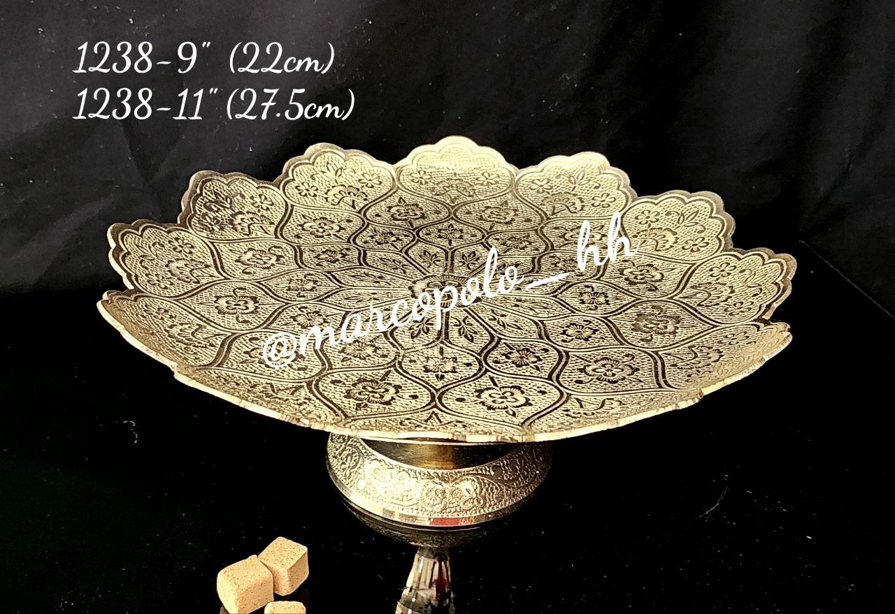 شیرینی خوری سنتی برنجی هندی در دو سایز مختلف کد1238