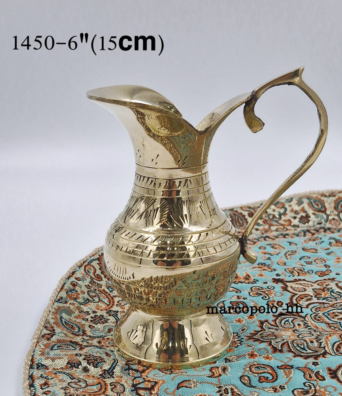 پارچ قلم دست برنجی هندی شیک و کاربردی کد1450