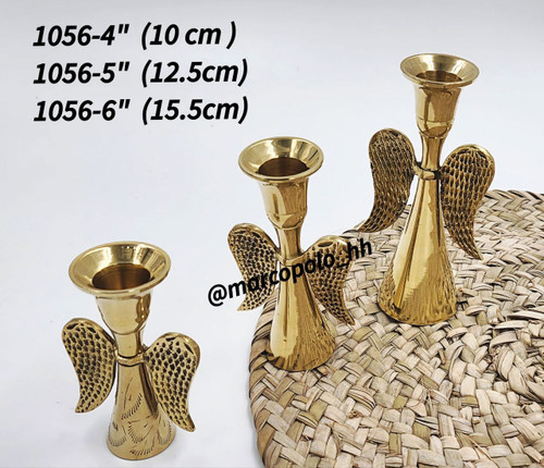 شمعدان طرح فرشته برنجی هندی در سه سایز مختلف کد1056