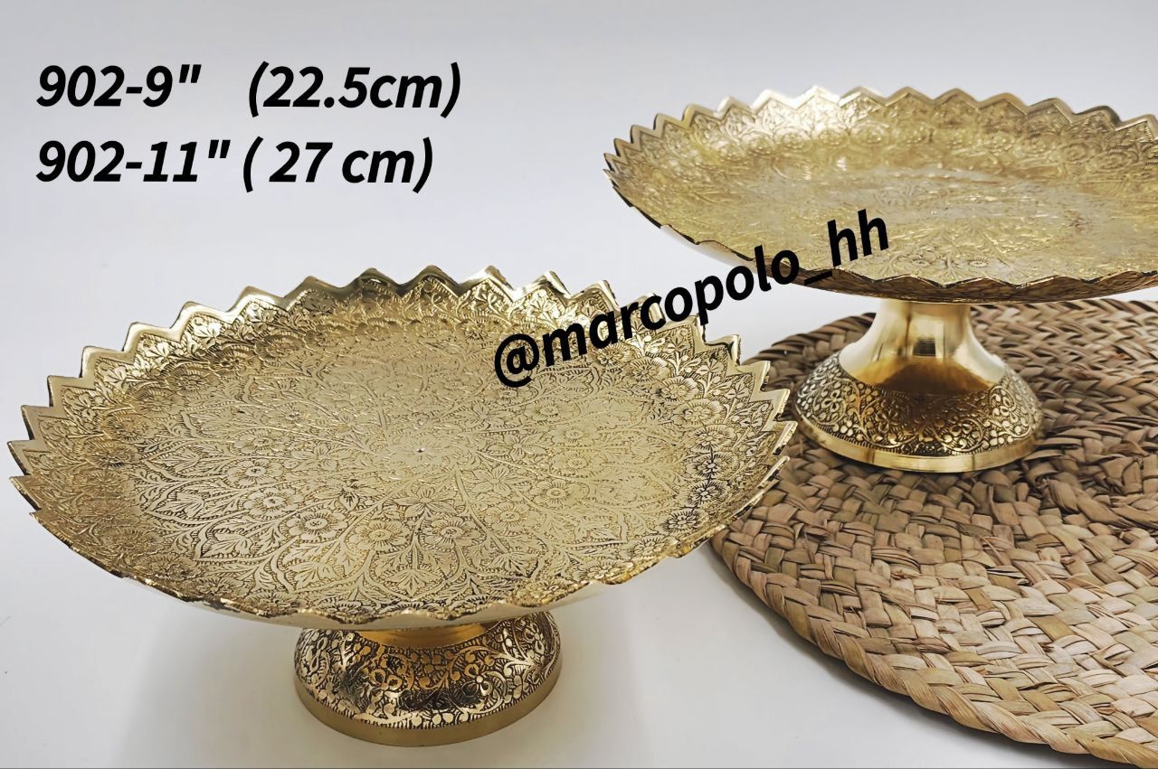 شیرینی خوری پردیس برنجی هندی در دو سایز مختلف کد902