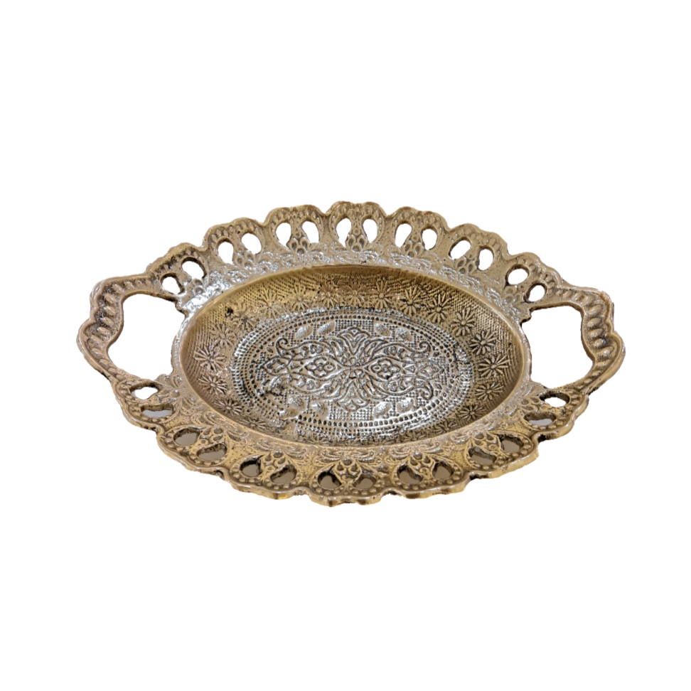 سینی خرما خوری برنجی
