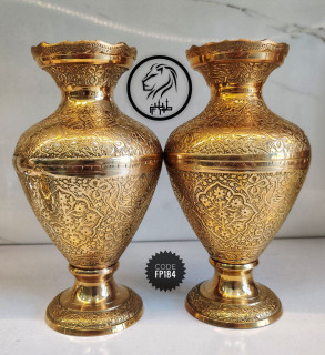 گلدان برنجی مدل خمره