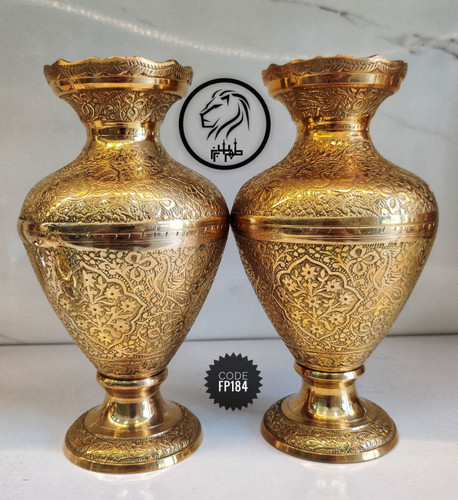 گلدان برنجی مدل خمره