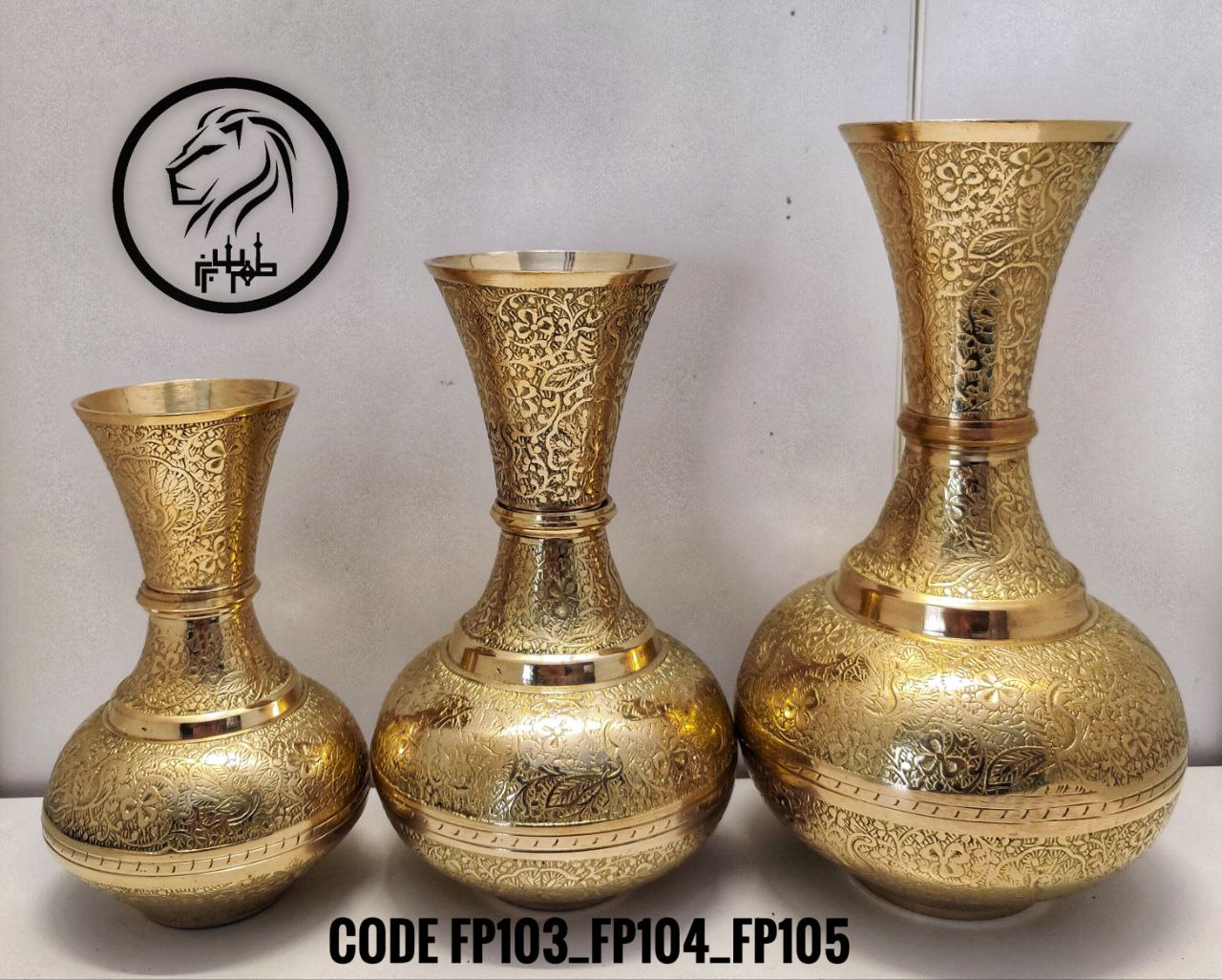 گلدان بولینگی طرح طاووس در 3 سایز مختلف
