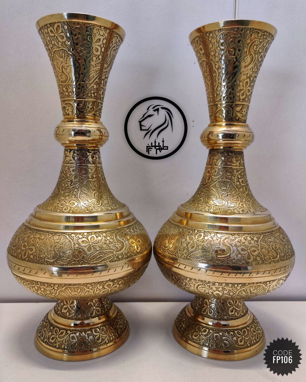 گلدان بولینگی طرح طاووس 10 اینچ بصورت تکی
