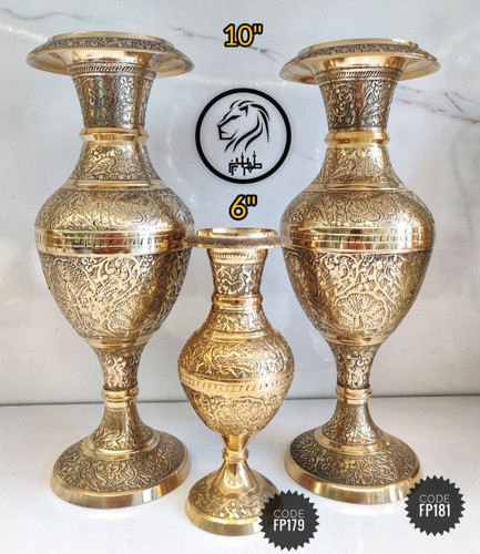 گلدان پر قلم طرح طاووس دو سایزی