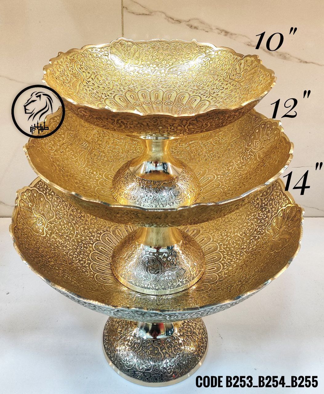 میوه خوری دوبل 3 سایز 10 و 12 و14 اینچ