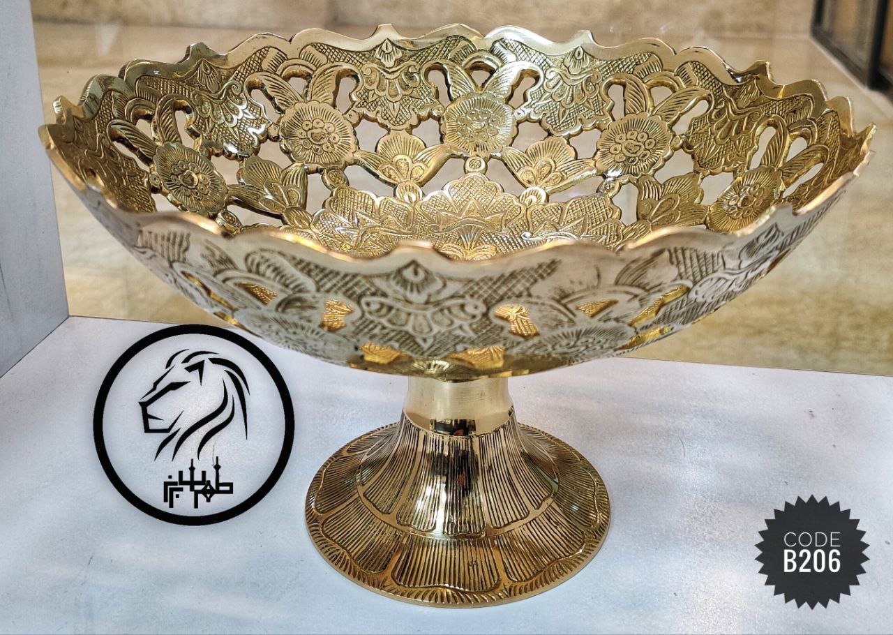 میوه خوری پایه دار مشبک دوبل