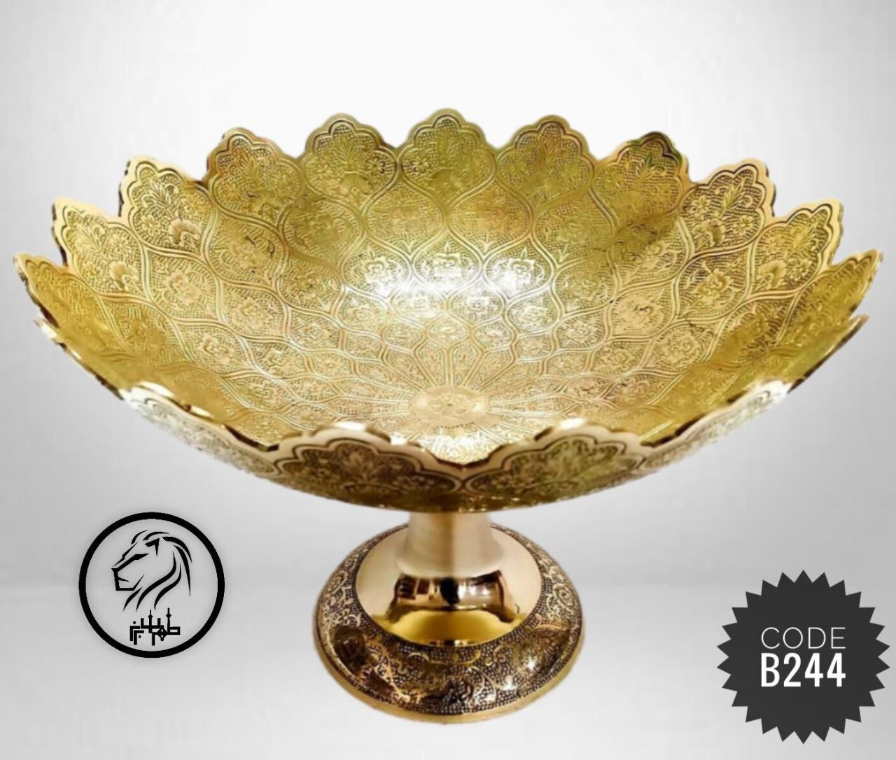 کاسه میوه خوری پایه دار دوبل