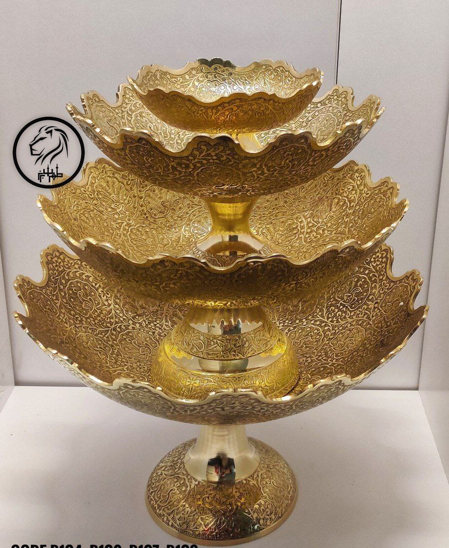 میوه خوری دوبل طرح قلعه طاووس 3 سایز