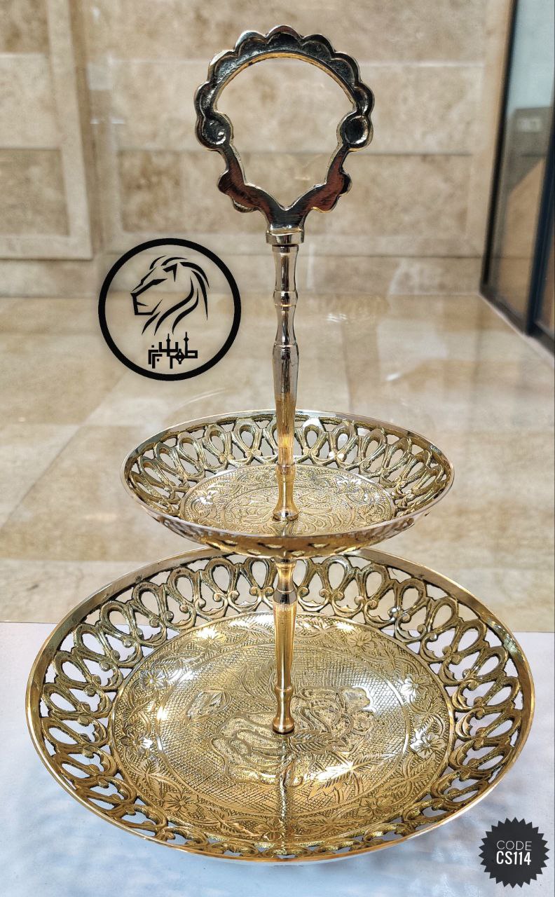 شیرینی خوری دوطبقه مدل لب مشبک