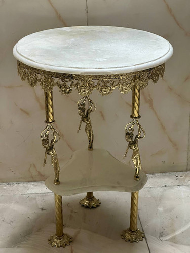 میز پایه سنگی بانو
