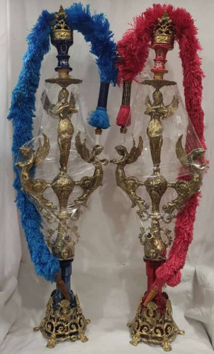 قلیان برنجی سه فرشته