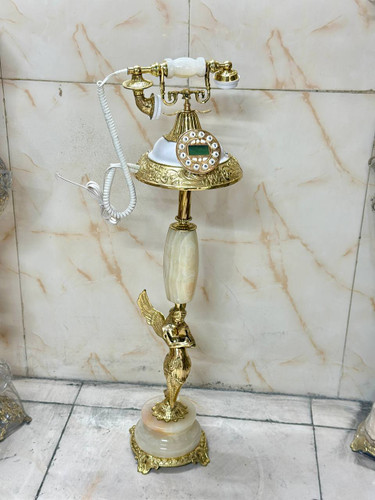 تلفن گرد فرشته پایه سنگی با سنگ مرمر درجه یک