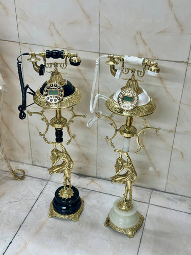 تلفن گرد پرنس پایه سنگی با سنگ درجه 1