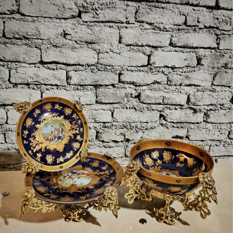 سرویس سه تیکه برنجی در دورنگ